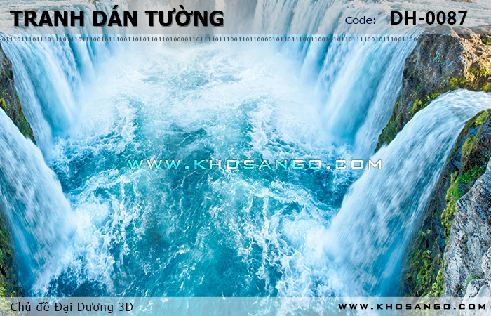 Tranh dán tường Đại Dương 3D DH-0087