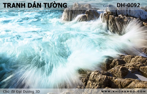 Tranh dán tường Đại Dương 3D DH-0092