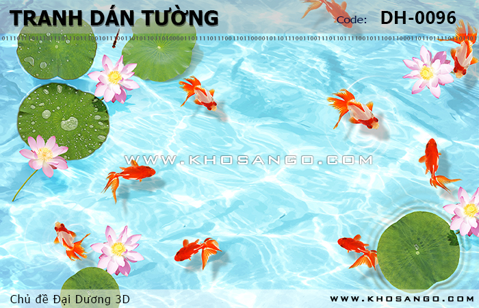 Tranh dán tường Đại Dương 3D DH-0096