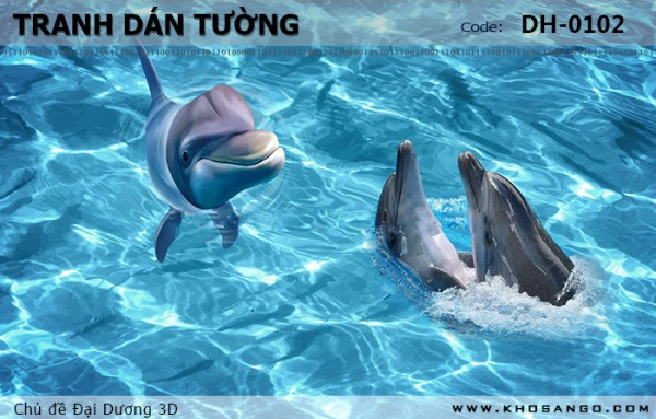 Tranh dán tường Đại Dương 3D DH-0102