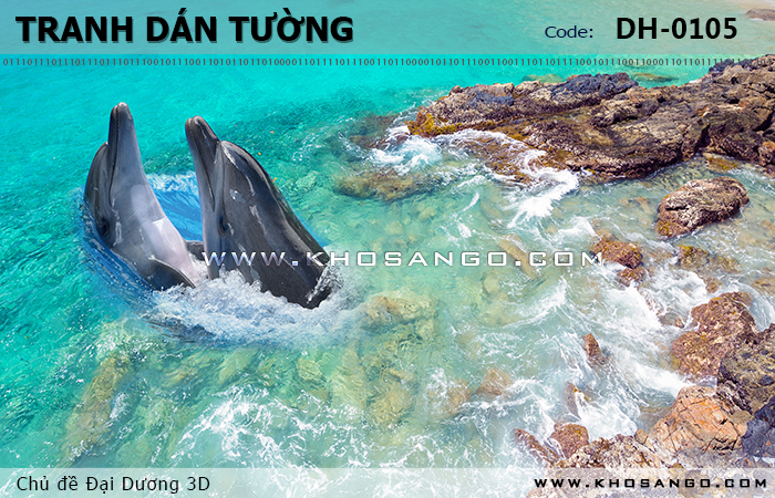 Tranh dán tường Đại Dương 3D DH-0105