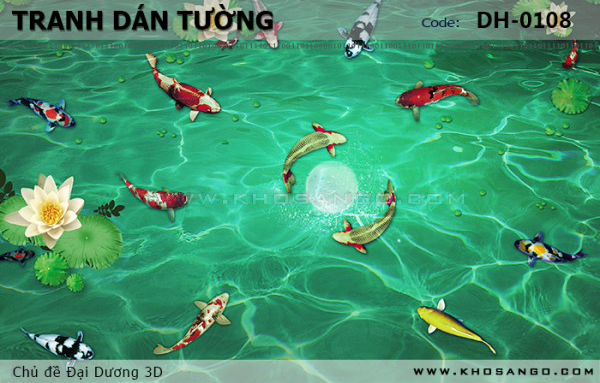 Tranh dán tường Đại Dương 3D DH-0108