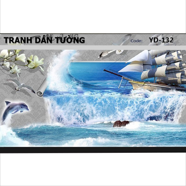 Tranh dán tường Đại Dương 3D YD-132