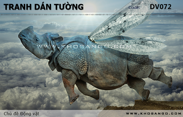 Tranh dán tường Động vật DV072
