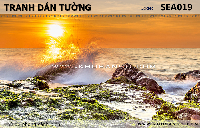Tranh dán tường phong cảnh biển SEA019