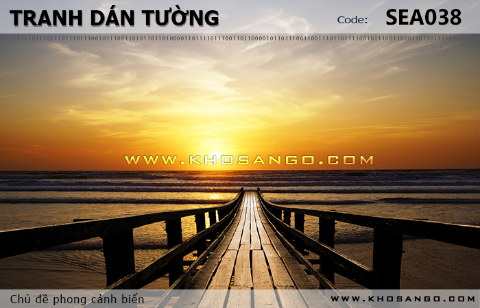 Tranh dán tường phong cảnh biển SEA038
