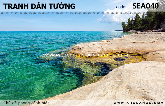 Tranh dán tường phong cảnh biển SEA040