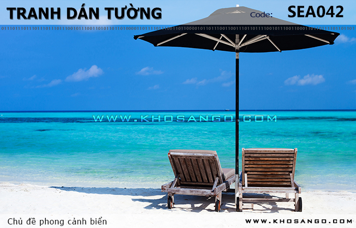 Tranh dán tường phong cảnh biển SEA042