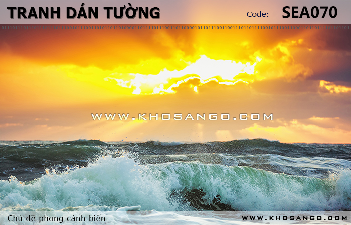 Tranh dán tường phong cảnh biển SEA070