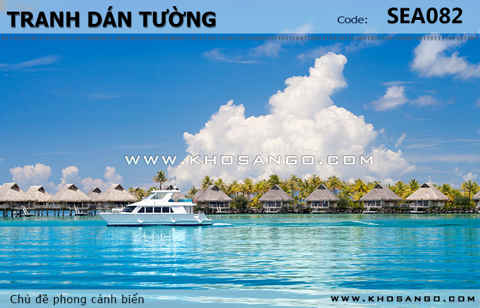 Tranh dán tường phong cảnh biển SEA082