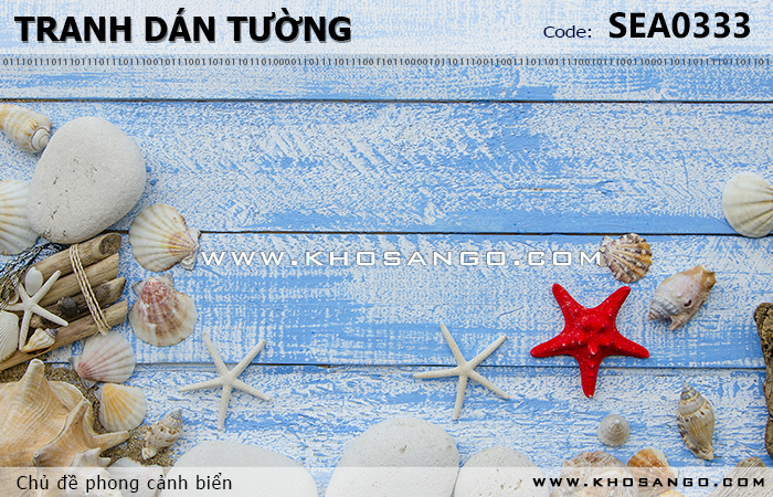 Tranh dán tường phong cảnh biển SEA333