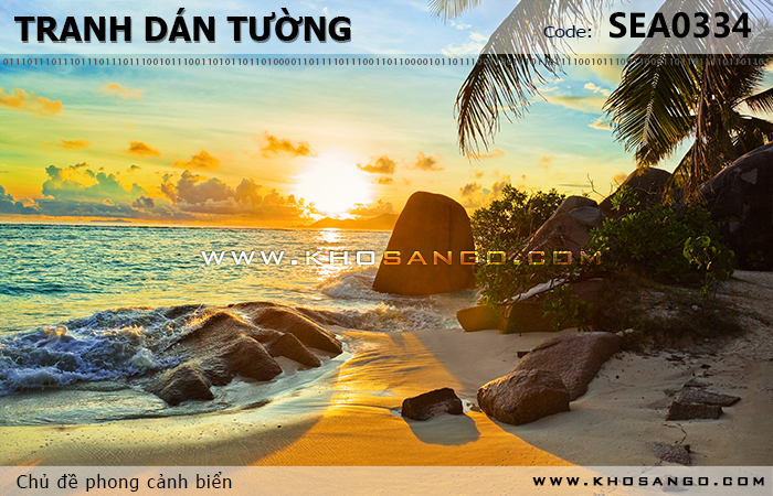 Tranh dán tường phong cảnh biển SEA334