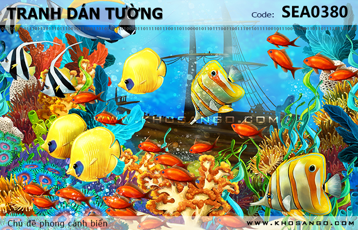 Tranh dán tường phong cảnh biển SEA380
