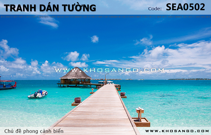 Tranh dán tường phong cảnh biển SEA502