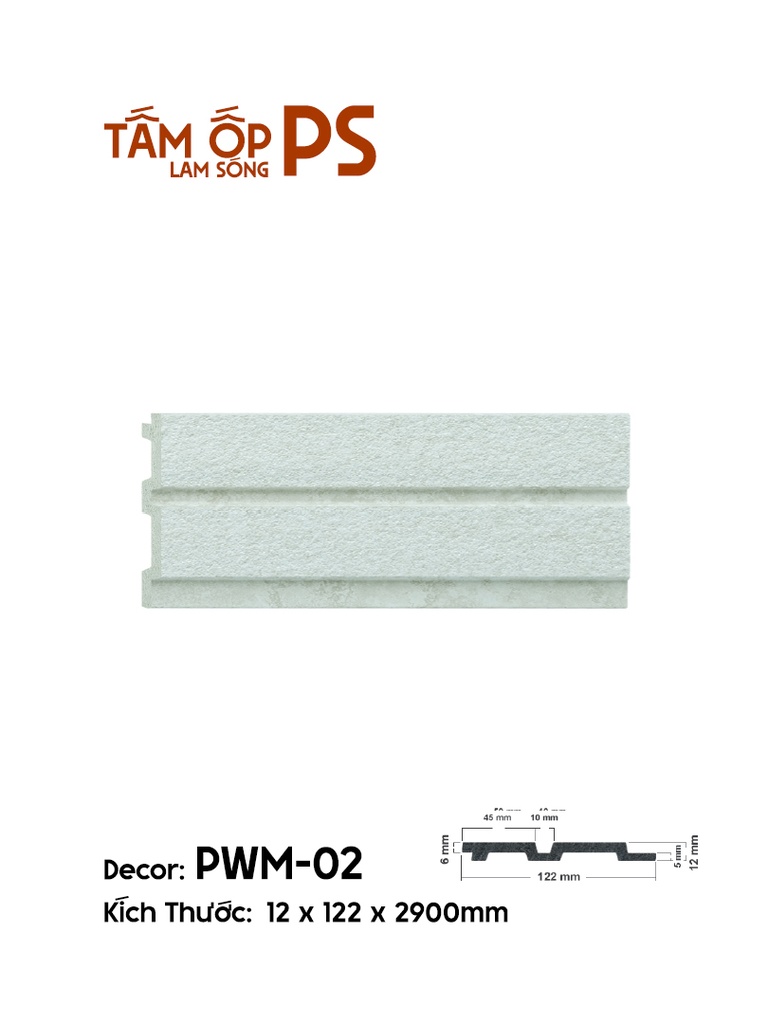 Tấm Ốp Lam Sóng PS PWM-02