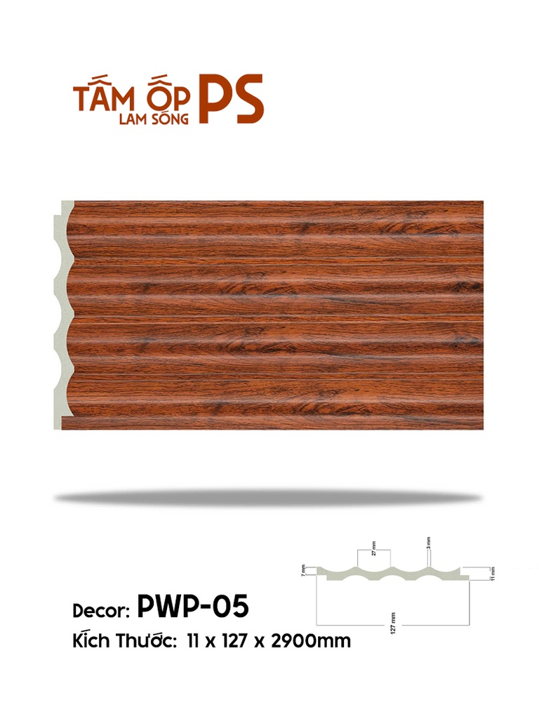 Tấm Ốp Lam Sóng PS PWP-05