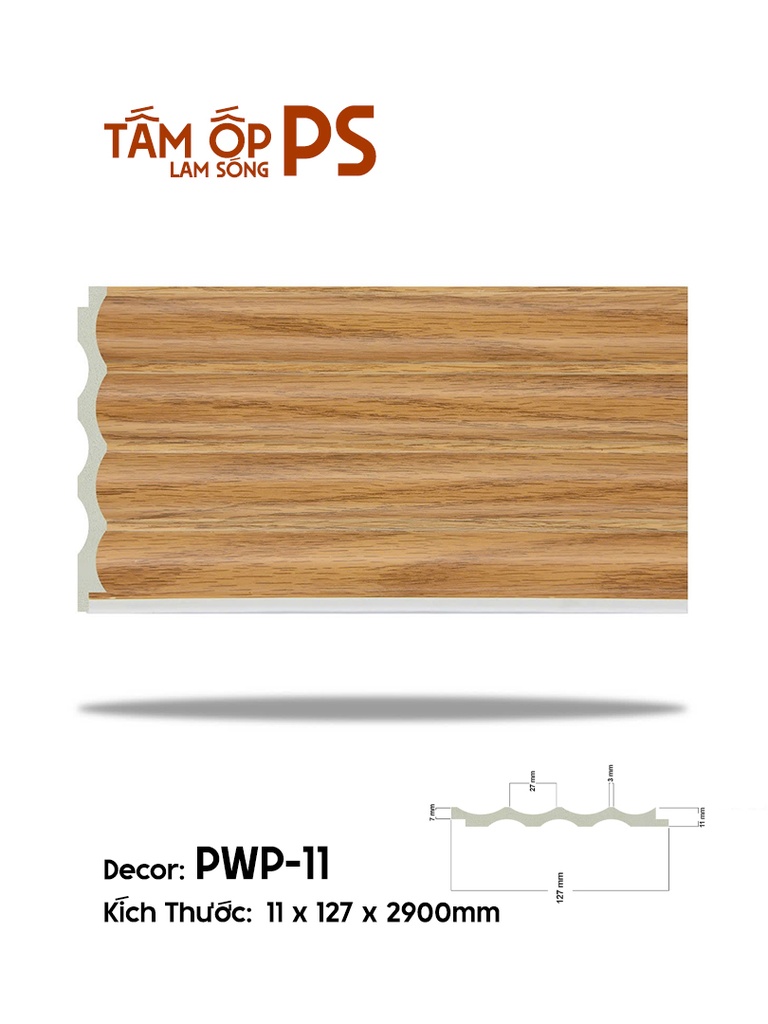 Tấm Ốp Lam Sóng PS PWP-11