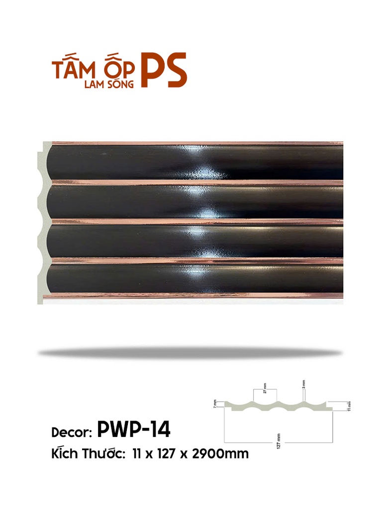 Tấm Ốp Lam Sóng PS PWP-14