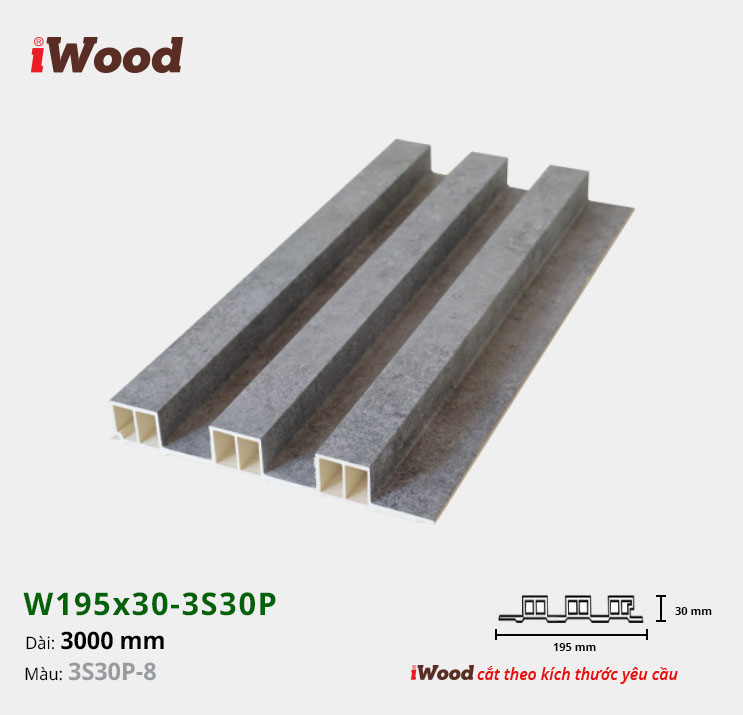 iWood W195x30-3S30P-8