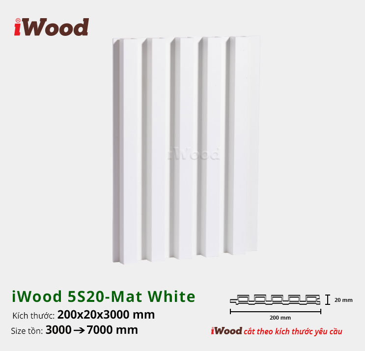 iWood 5S20-Mat White