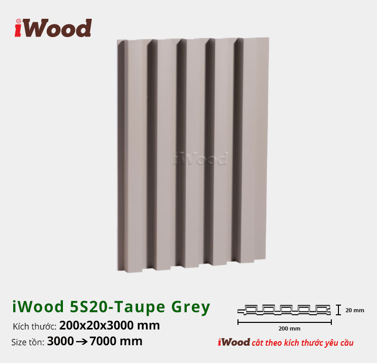 iWood 5S20-Taupe Grey
