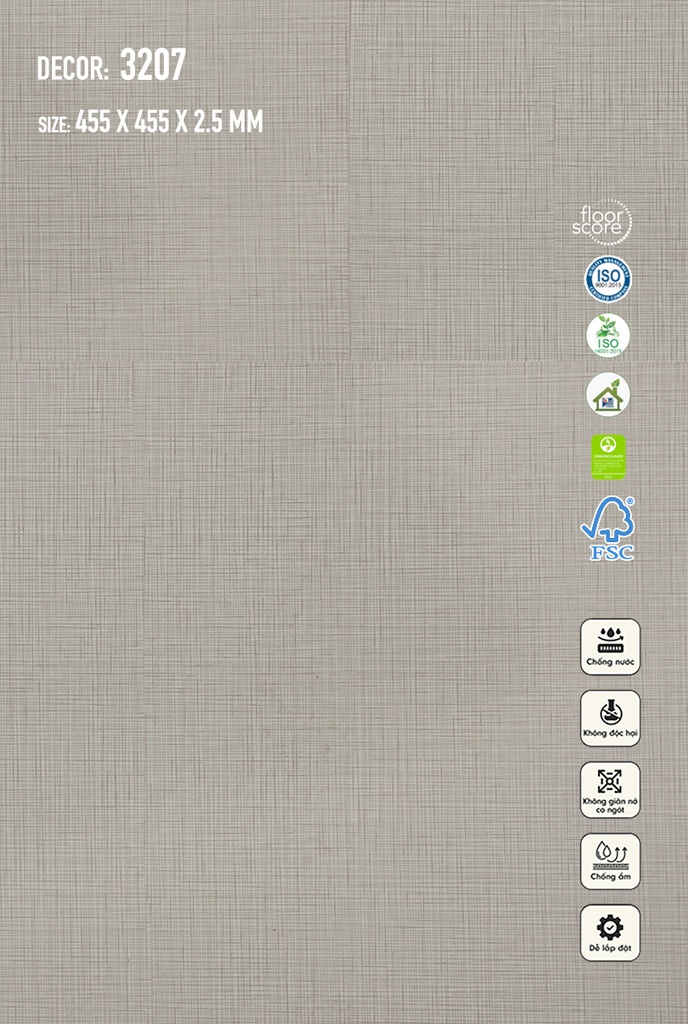 Sàn Nhựa Galaxy Vân Thảm 3207