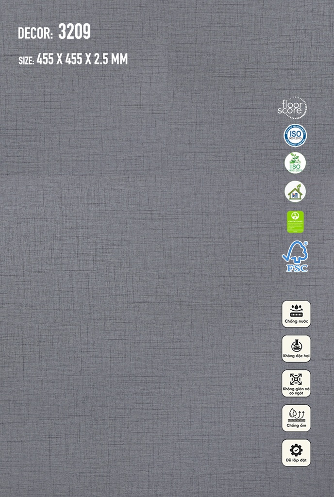 Sàn Nhựa Galaxy Vân Thảm 3209