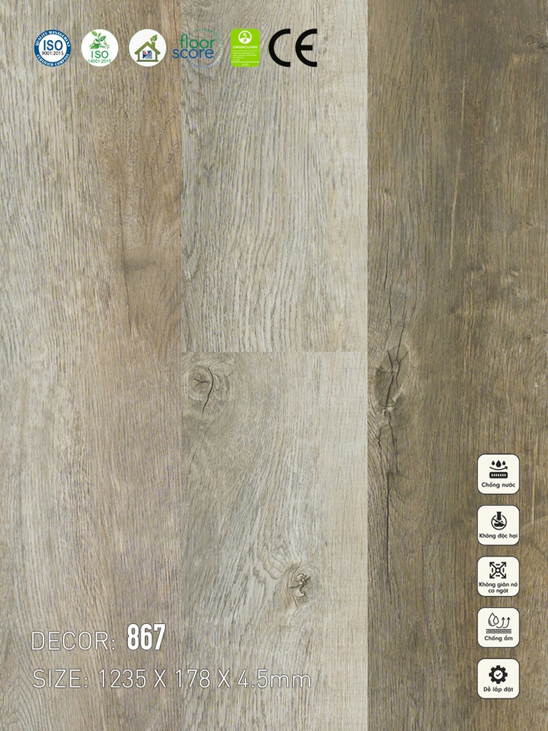 867 Sàn nhựa Vina Spc 4.5mm