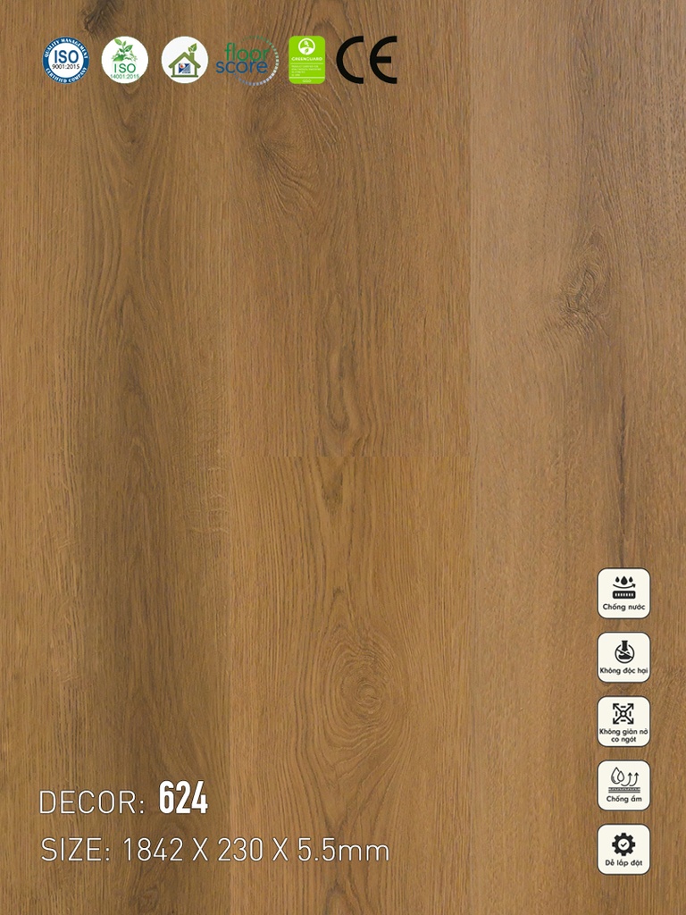 624 Sàn nhựa Vina Spc 5.5mm
