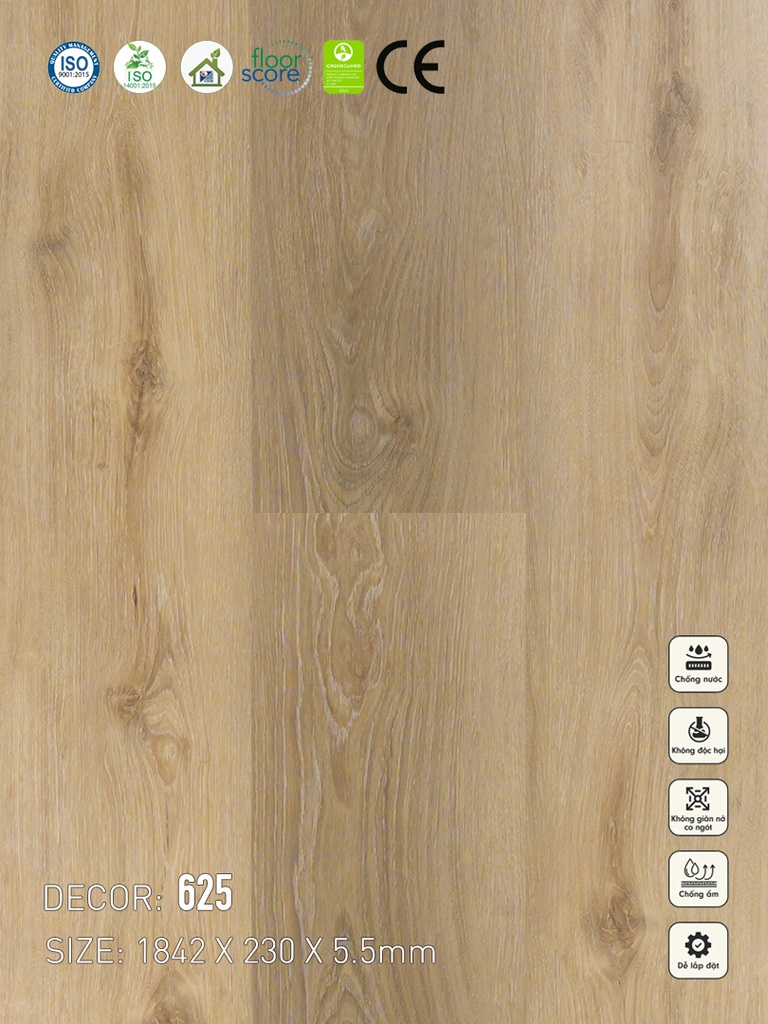 625 Sàn nhựa Vina Spc 5.5mm