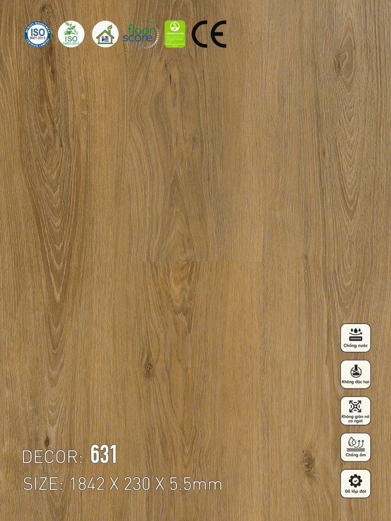 631 Sàn nhựa Vina Spc 5.5mm