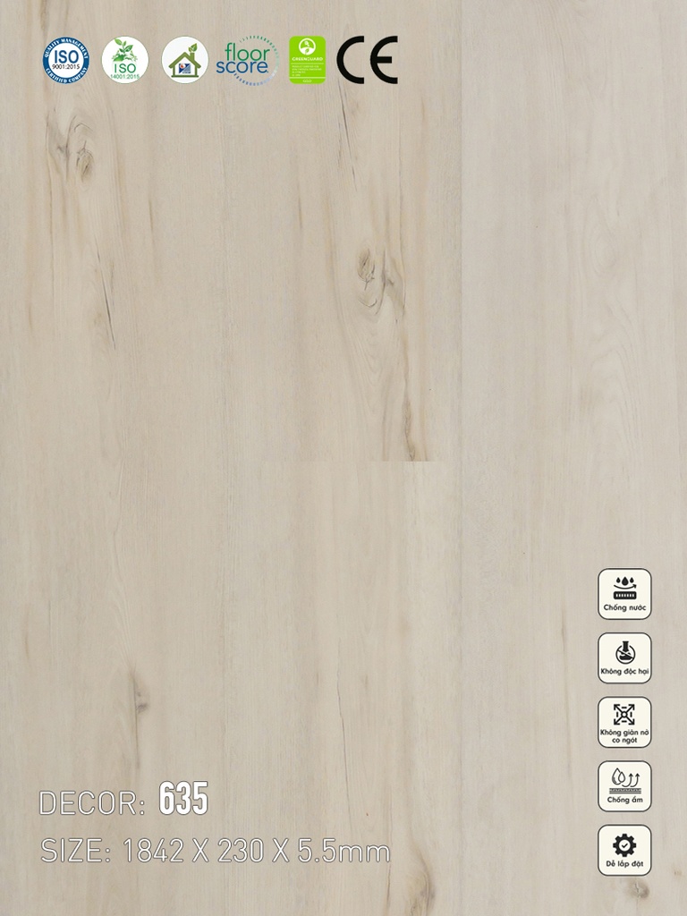 635 Sàn nhựa Vina Spc 5.5mm