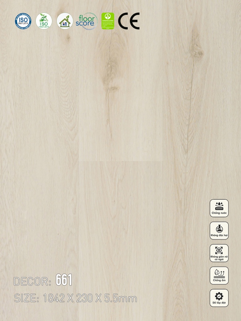661 Sàn nhựa Vina Spc 5.5mm