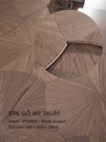 Sàn gỗ Mỹ Thuật Walnut - VYXH04 Kiểu Lá Sen