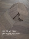 Sàn gỗ Mỹ Thuật Walnut - VYXH062 Kiểu Chiếc Lá