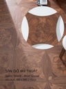 Sàn gỗ Mỹ Thuật Walnut- VH502 Kiểu Hoa Văn