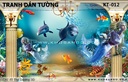 Tranh dán tường Đại Dương 3D KT-012