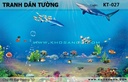 Tranh dán tường Đại Dương 3D KT-027