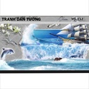 Tranh dán tường Đại Dương 3D YD-132