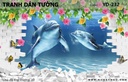 Tranh dán tường Đại Dương 3D YD-232
