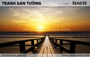 Tranh dán tường phong cảnh biển SEA038