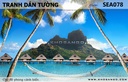 Tranh dán tường phong cảnh biển SEA078