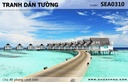 Tranh dán tường phong cảnh biển SEA310